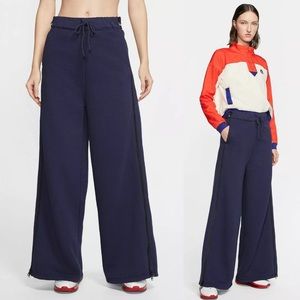 Nike | Pants u0026 Jumpsuits | Nike Navy Blue City Ready Woven Wide Leg  Sweatpants Xs | Poshmark